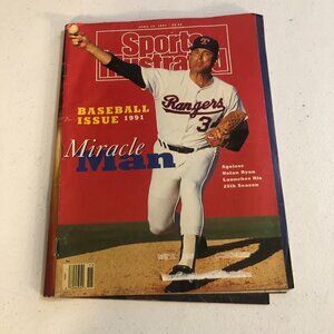 Sports Illustrated Nolan Ryan Magazine Cover, April 15. 1991